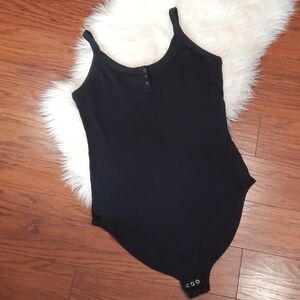 Arizona Co. Black Ribbed Bodysuit